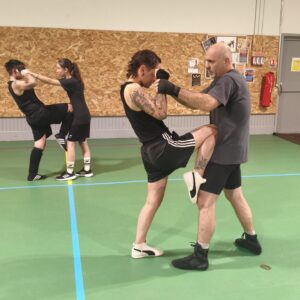 Duos d'entraînements à la boxe défense